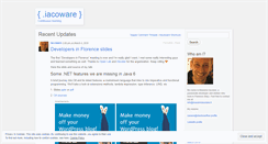 Desktop Screenshot of iacoware.wordpress.com