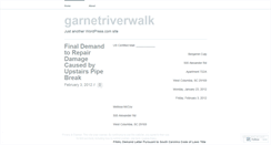 Desktop Screenshot of garnetriverwalk.wordpress.com