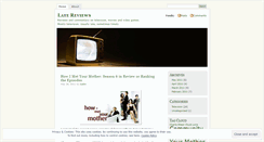 Desktop Screenshot of latereviews.wordpress.com