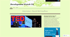 Desktop Screenshot of developmentwatchuk.wordpress.com