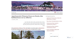 Desktop Screenshot of apartamentosdenia.wordpress.com