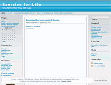 Tablet Screenshot of exerciseforlife.wordpress.com