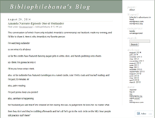 Tablet Screenshot of bibliophilebanta.wordpress.com