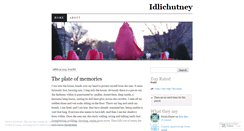 Desktop Screenshot of idlichutney.wordpress.com