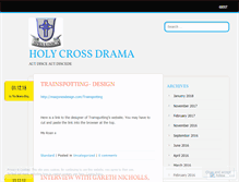 Tablet Screenshot of holycrossdrama.wordpress.com