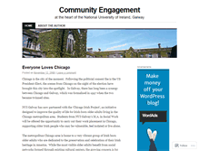 Tablet Screenshot of communityengagement.wordpress.com