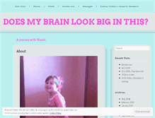 Tablet Screenshot of doesmybrainlookbiginthis.wordpress.com