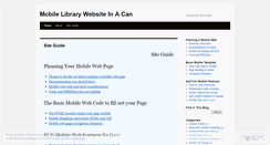 Desktop Screenshot of mobilelibraryinacan.wordpress.com