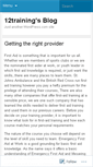 Mobile Screenshot of 12training.wordpress.com