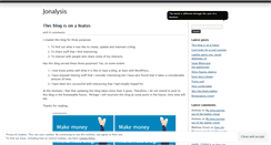 Desktop Screenshot of jonalysis.wordpress.com