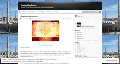 Desktop Screenshot of everythingislam.wordpress.com