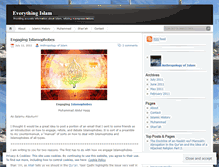 Tablet Screenshot of everythingislam.wordpress.com