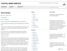 Tablet Screenshot of capitalnewsservice.wordpress.com