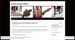 Desktop Screenshot of luxurycurtainpoles.wordpress.com