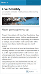 Mobile Screenshot of livesensibly.wordpress.com