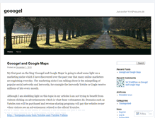 Tablet Screenshot of gooogel.wordpress.com