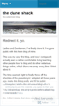 Mobile Screenshot of duneshack.wordpress.com