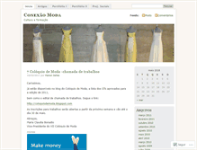 Tablet Screenshot of conexaomoda.wordpress.com