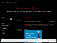Tablet Screenshot of einsamerkrieger.wordpress.com