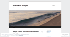 Desktop Screenshot of momentthought.wordpress.com