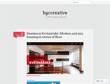 Tablet Screenshot of bgccreative.wordpress.com