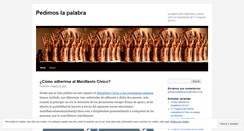 Desktop Screenshot of pedimoslapalabra.wordpress.com