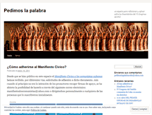 Tablet Screenshot of pedimoslapalabra.wordpress.com