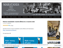 Tablet Screenshot of maratania.wordpress.com