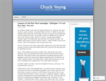 Tablet Screenshot of chuckyoung.wordpress.com