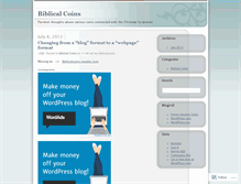 Tablet Screenshot of biblicalcoins.wordpress.com