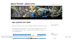 Desktop Screenshot of jquerylearn.wordpress.com