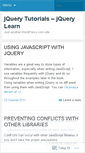 Mobile Screenshot of jquerylearn.wordpress.com