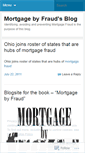 Mobile Screenshot of mortgagebyfraud.wordpress.com