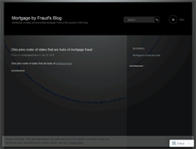Tablet Screenshot of mortgagebyfraud.wordpress.com