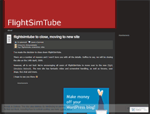 Tablet Screenshot of flightsimtube.wordpress.com