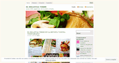 Desktop Screenshot of eldelantalverde.wordpress.com