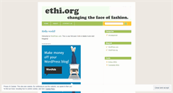 Desktop Screenshot of ethiclothing.wordpress.com