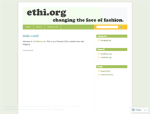 Tablet Screenshot of ethiclothing.wordpress.com