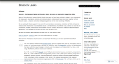 Desktop Screenshot of brusselsleaks.wordpress.com