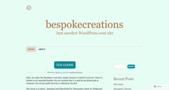 Desktop Screenshot of bespokecreations.wordpress.com