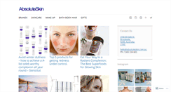 Desktop Screenshot of absoluteskin.wordpress.com
