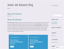 Tablet Screenshot of akm.bancdebinaryfaq.wordpress.com