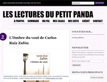 Tablet Screenshot of leslecturesdupetitpanda.wordpress.com