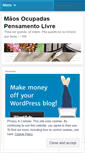 Mobile Screenshot of maosocupadaspensamentolivre.wordpress.com