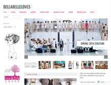 Tablet Screenshot of bellabelleloves.wordpress.com