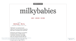 Desktop Screenshot of milkybabies.wordpress.com