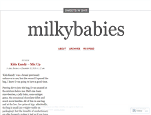 Tablet Screenshot of milkybabies.wordpress.com