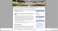 Desktop Screenshot of frederickmdmoving.wordpress.com