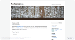 Desktop Screenshot of frockconscious.wordpress.com