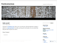 Tablet Screenshot of frockconscious.wordpress.com